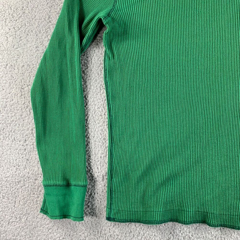 NEW Aeropostale T Shirt Mens 3XL Green Thermal Waffle Knit Pullover Heavyweight - Picture 12 of 16